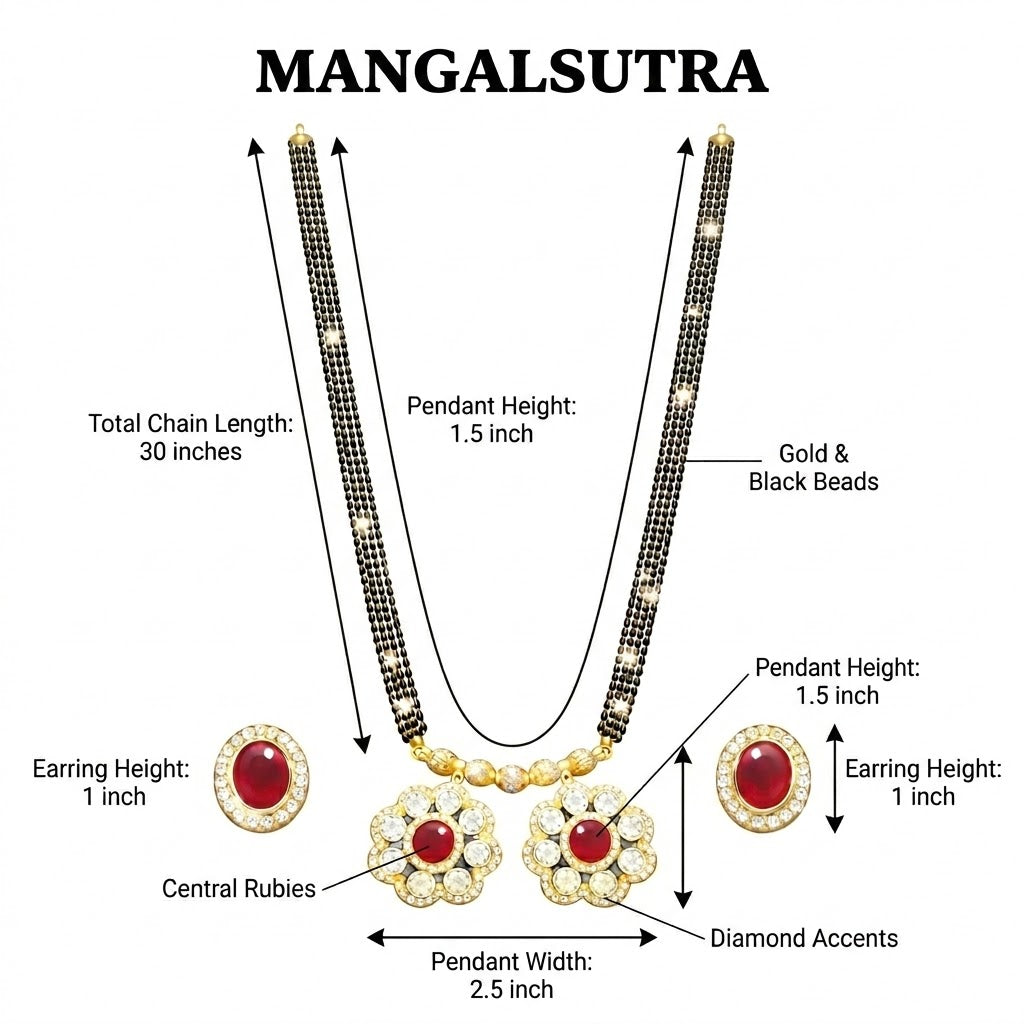 Traditional Long Black Beads Tanmaniya Mangalsutra with Antique Gold Plated Pendant for Women (SJN_347_D1)