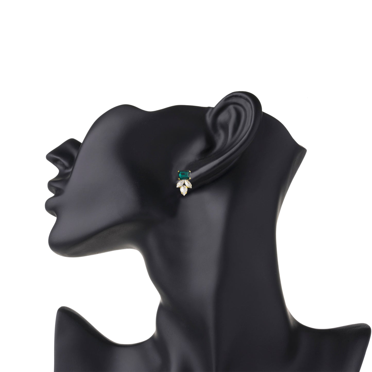 Gold Plated Fashionable Statement Stud Earrings (MD_12)