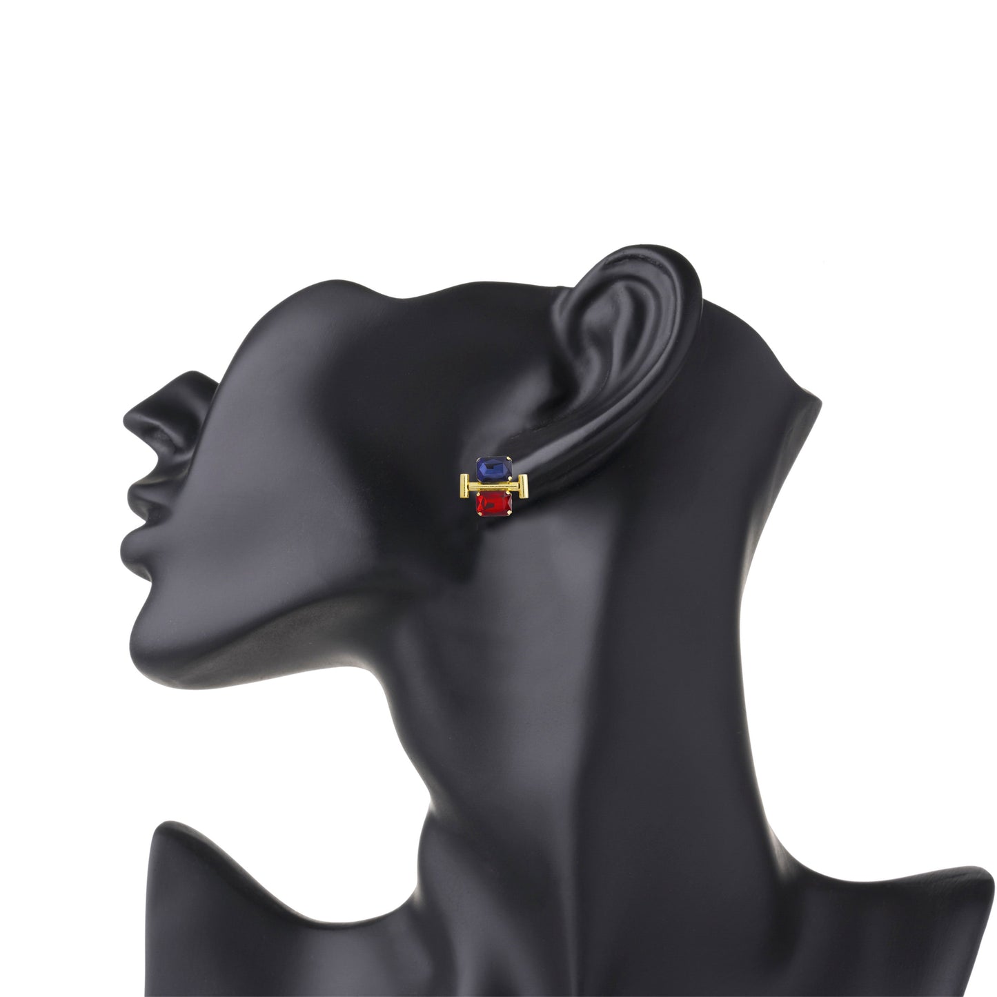 Gold Plated Fashionable Statement Stud Earrings (MD_14)