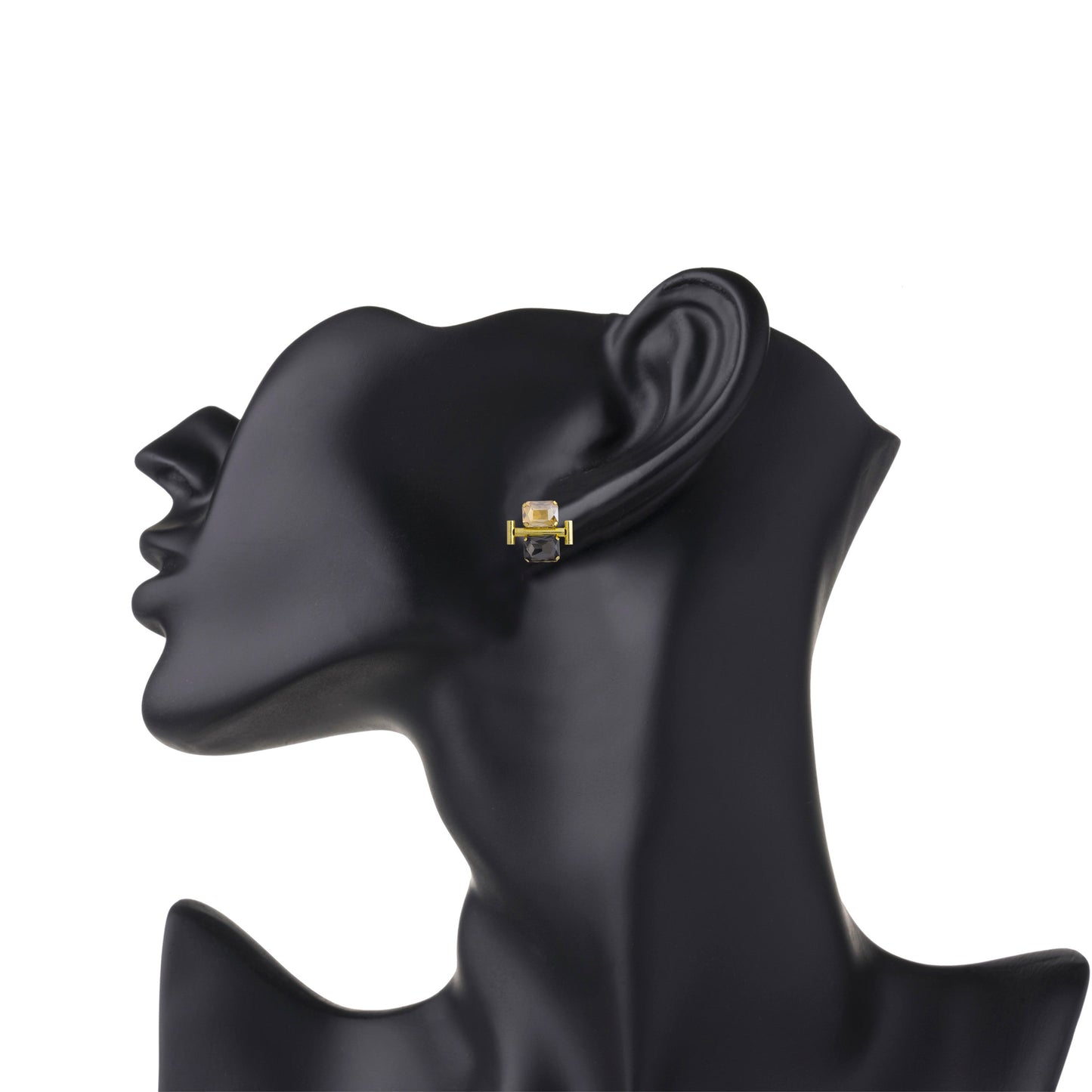 Gold Plated Fashionable Statement Stud Earrings (MD_15)