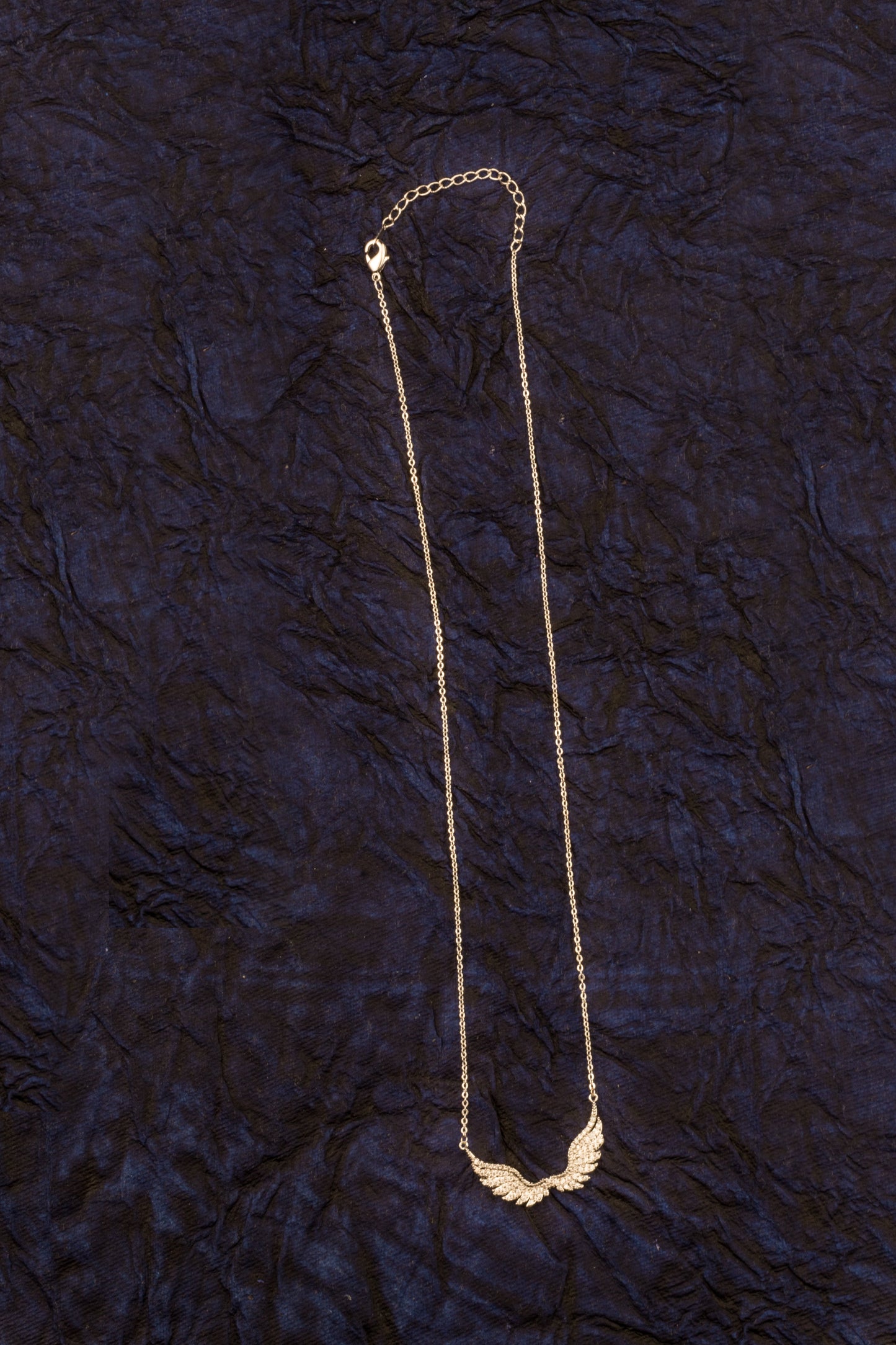 22K Gold Plated CZ Studded Valentine Romantic Angel Wings Pendant for Girls, Teens & Women (MD_2055)