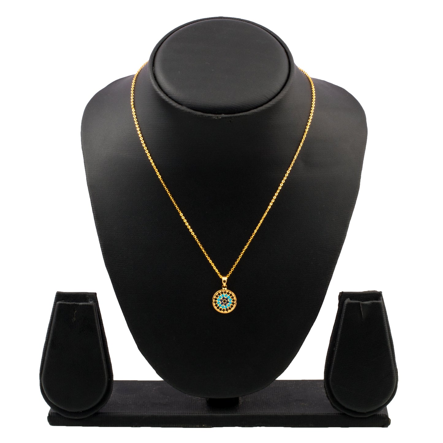 22K Gold Plated Evil Eye Pendant Necklace fir Girls, Teens & Women (MD_2062)