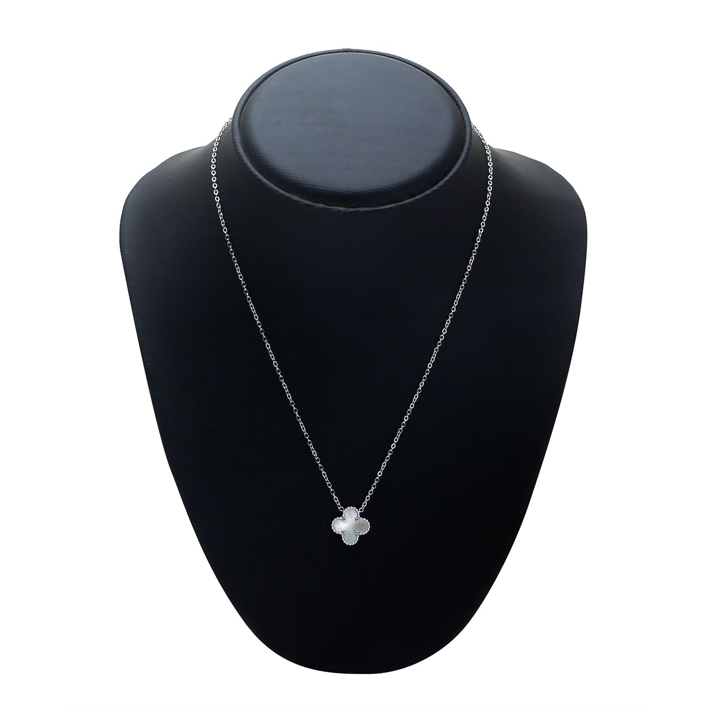 Moon Dust Gold Plated American Diamond Clover Pendant For Girls, Teens & Women (MD_2156_W)