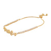 22K CZ Studded Gold Plated Designer Stylish and Latest Butterfly Charm Bracelet for Girls & Women (MD_3239_G)