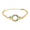 CZ Studded Gold Plated Designer Stylish and Latest Charm Bracelet for Girls & Women (MD_3268_G)
