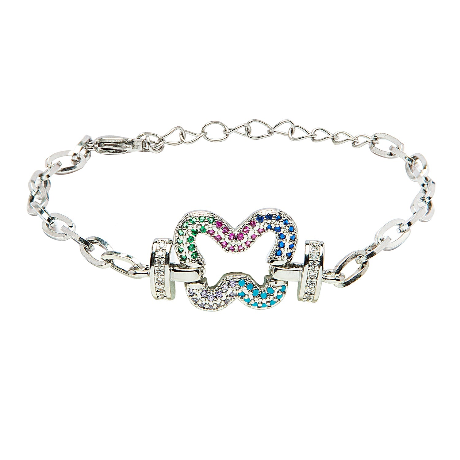 CZ Studded Silver Plated Designer Stylish and Latest Charm