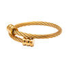 Gold Plated Designer Imported Flexible Rope Style Wraparound Kada Bangle Bracelet for (Unisex) MD_3278 (G)
