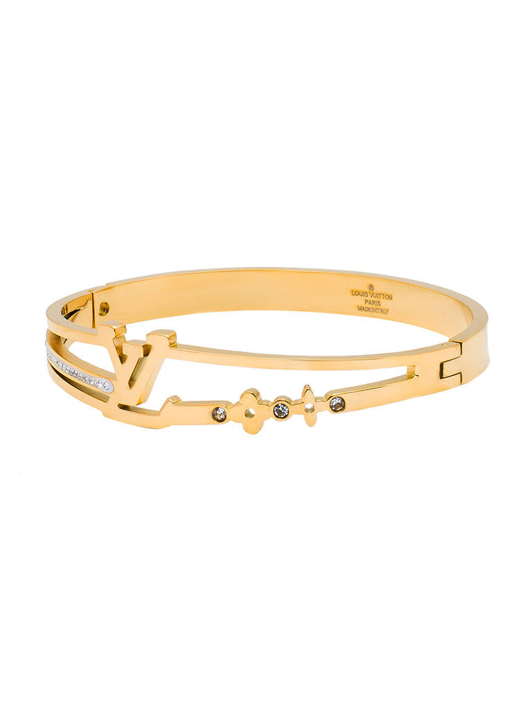 MOONDUST Gold Plated CZ and Crystal Studded Western Style Freesize Bra –  Shining Jewel