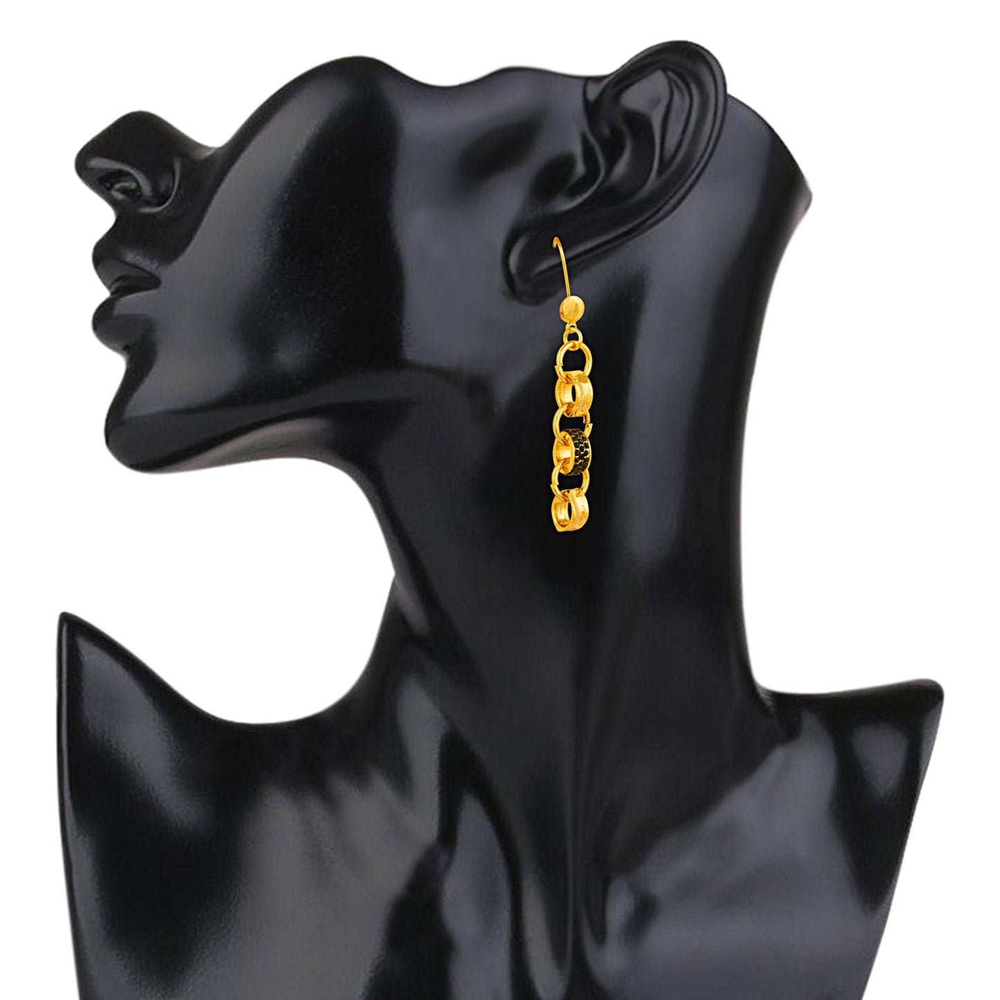 Gold Plated Bvlgari Drop Earrings For Girls, Teens & Women (MD_55)