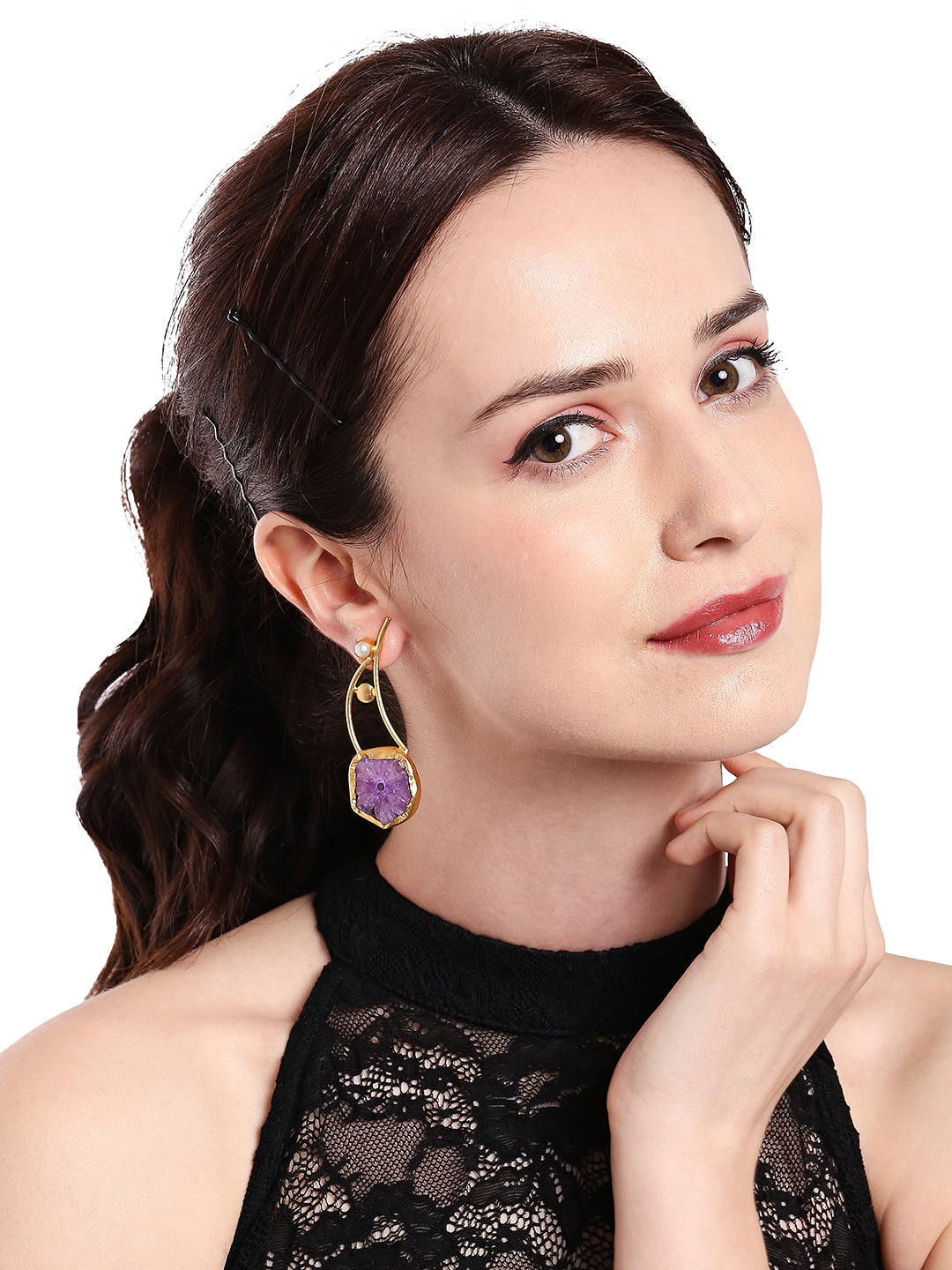Semi Precious look Gemstone Fancy Latest & Designer Tassel Earrings for Women (MD_64)