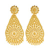 Shining Jewel Traditional Indian Gold Plated Chandelier Long Earring for Women (SJE_11)