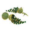 Shining Jewel Traditonal Indian Antique Gold Plated Green Meenakari, CZ, Pearls Jhumka Earrings Women (SJE_18_G)