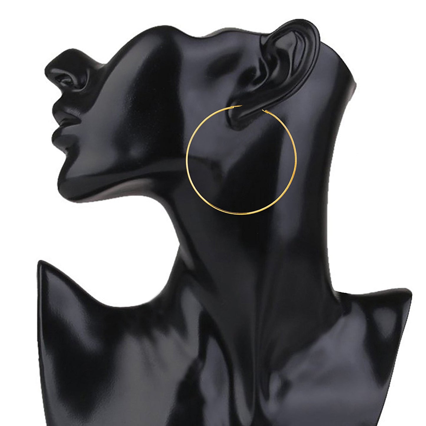 Fine Gold Plated Big Size Partywear and Stylish Hoop Earrings For Girls and Women (SJ_1306)