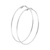 Fine Silver Plated Big Size Partywear and Stylish Hoop Earrings For Girls and Women  (SJ_1308)