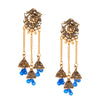 18K Gold Antque Bollywood  Designer Enthnic Tassel  Jhumka Earrings for Women (SJ_1630)
