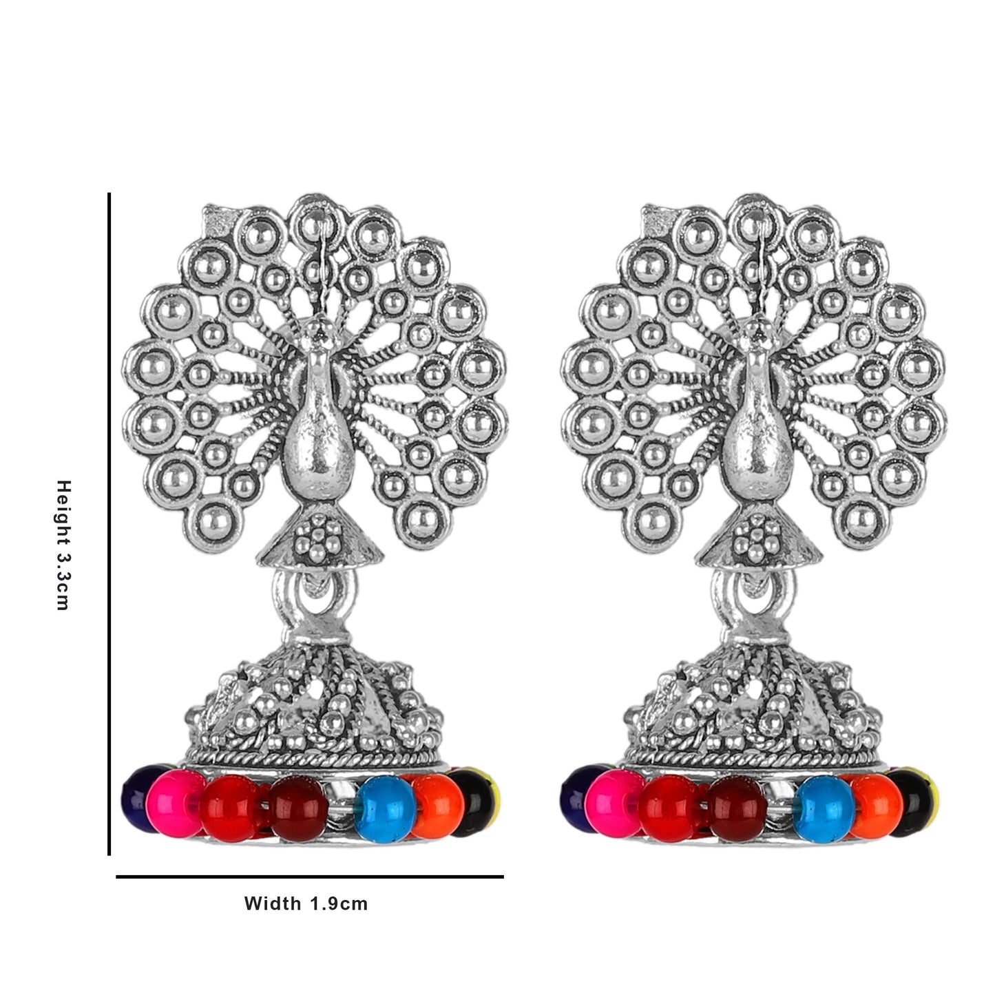 Shining Jewel Small Size Daily wear Traditional Layered Gold Plated Jhumka Earrings for Women & Girls (SJ_1664)