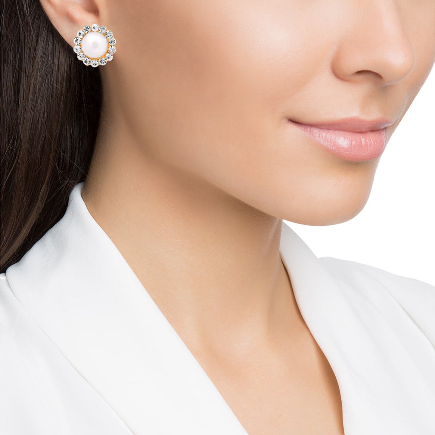 24K Traditional Gold Plated and Pearl Studded Dailyweat Earring Studs for Women (SJ_1706)