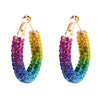 Multicolor Designer Partywear Hoop Earrings for Women SJ_1906_L