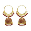 Shining Jewel Handcrafted Gold Plated Designer Traditional Ethnic Oxidised Meenakari Jhumka bali Earrings Women (SJ_1970_M)
