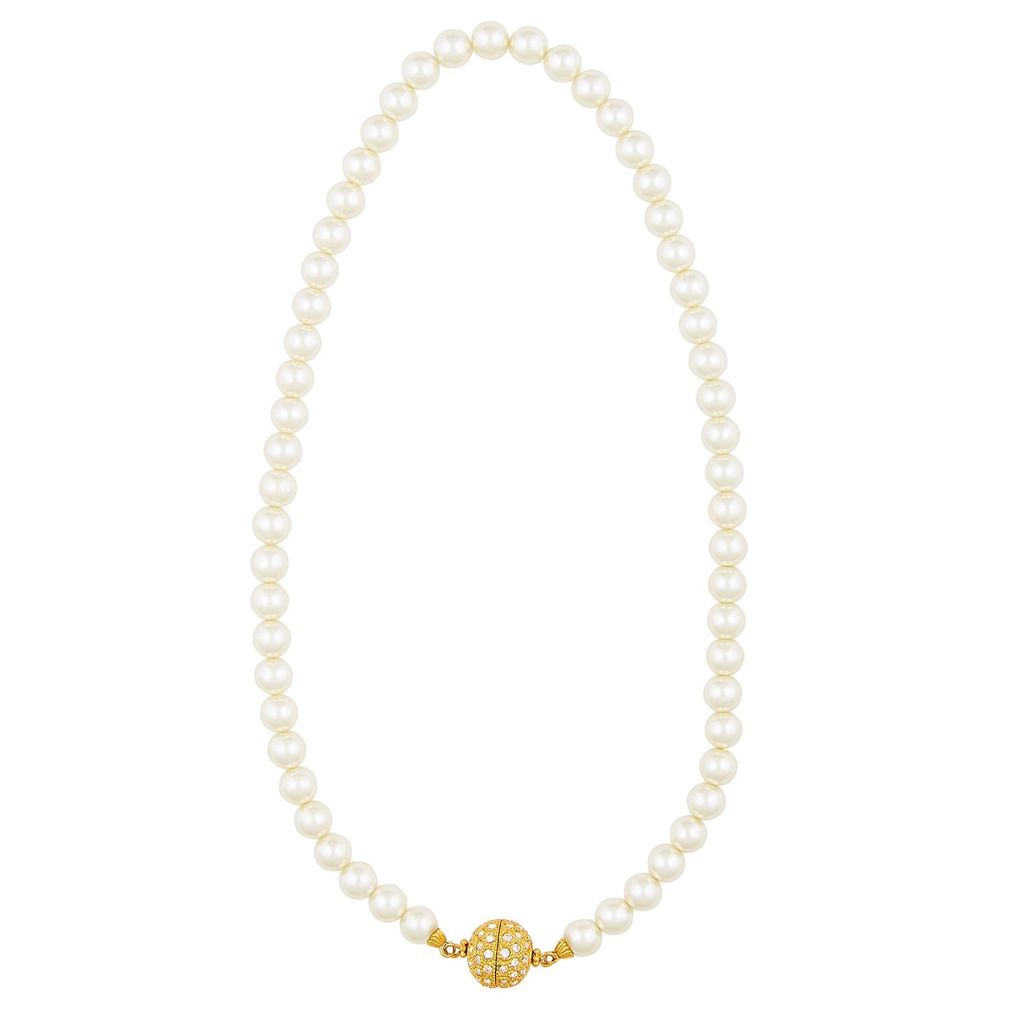 Pearl Ball Magnet Necklace (SJ_2047)