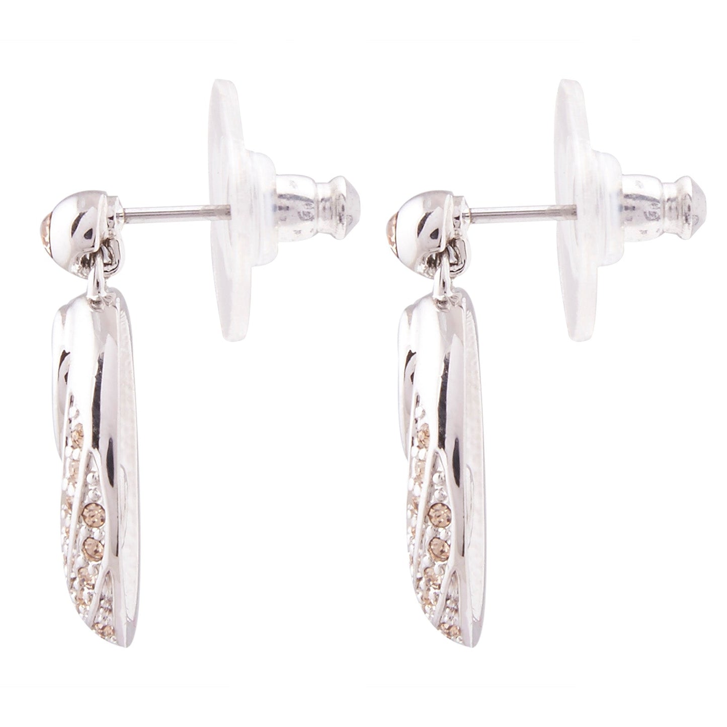 Peach Alloy Pendant Set Without Chain (SJ_2063)