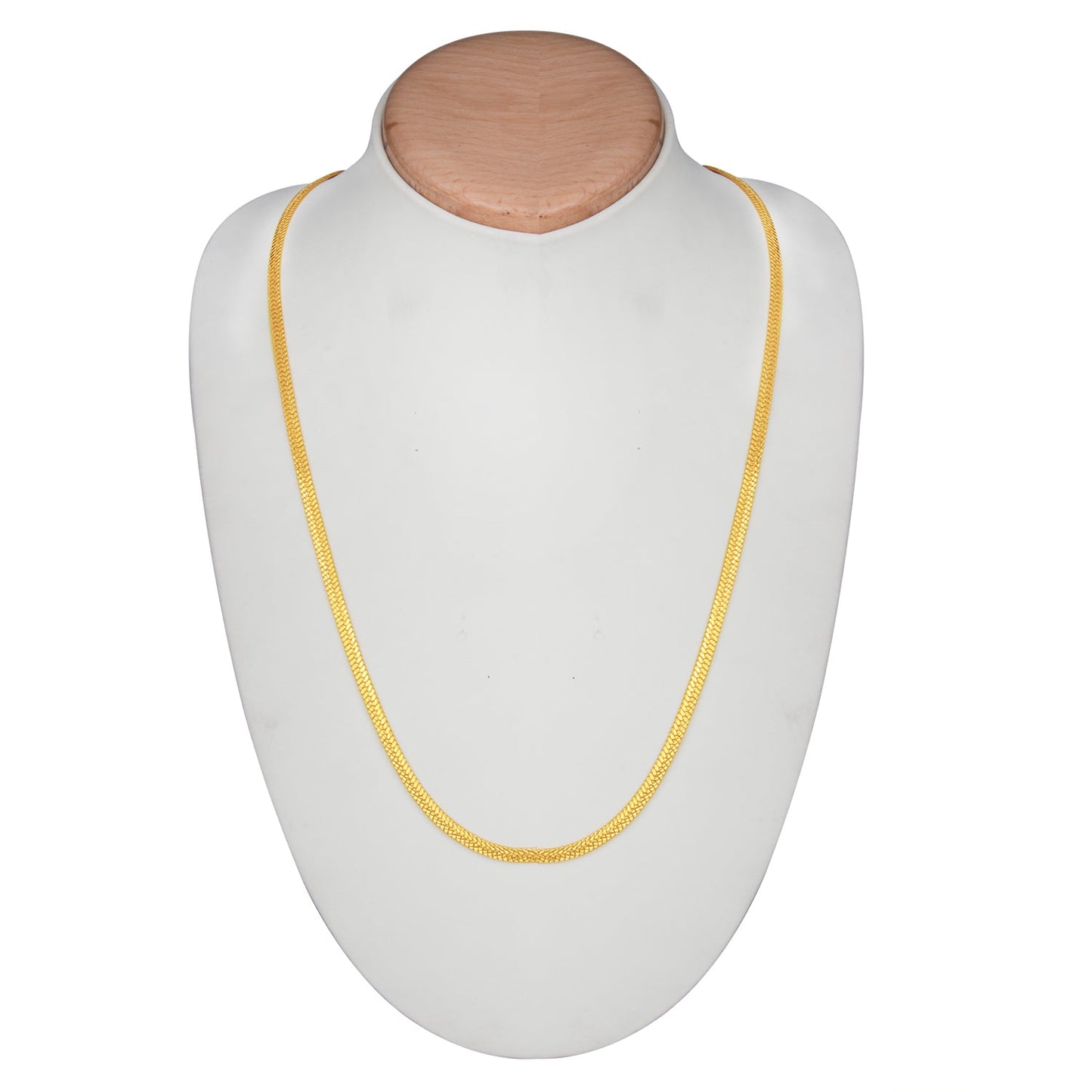 24K High Gold Plated Celebrity Inspired Flat Gold Chain for Men (SJ_2114)