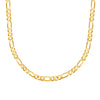 14K 24 inches Gold Plated Imported Quality Figaro Chain for Men & Women (SJ_2122) - Shining Jewel