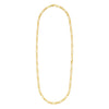 14K 24 inches Gold Plated Imported Quality Figaro Chain for Men & Women (SJ_2122) - Shining Jewel