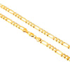 14K 24 inches Thick Gold Plated Imported Quality Figaro Chain for Men & Women (SJ_2123) - Shining Jewel