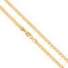 14K 24 inches Flat Gold Plated Imported Quality Mariner Link Chain for Men & Women (SJ_2124) - Shining Jewel