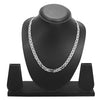 925 24 inches Flat & Thick Silver Plated Imported Quality Mariner Link Chain for Men & Women (SJ_2129) - Shining Jewel