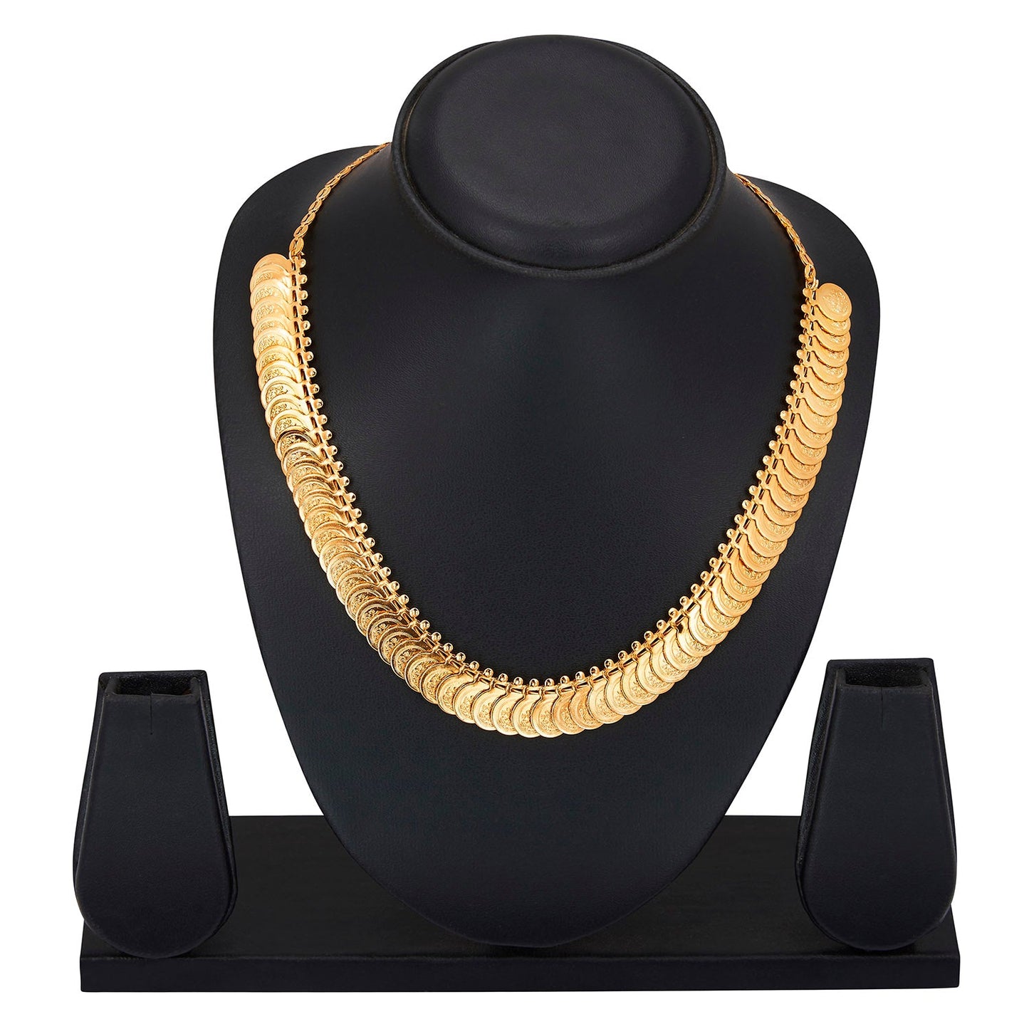 24K Gold Plated Temple Coin Necklace (SJ_2161)