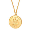 24K gold Plated Lakshmi Coin Pendant and Necklace (SJ_2162)