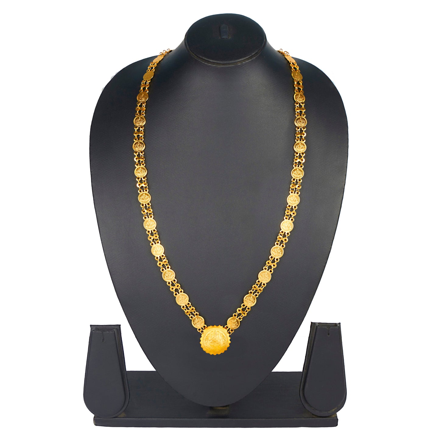24K Gold Coin Long Necklace (SJ_2167)