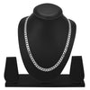 925 24 inches Silver Plated Imported Quality Cuban Chain for Men & Women (SJ_2189) - Shining Jewel