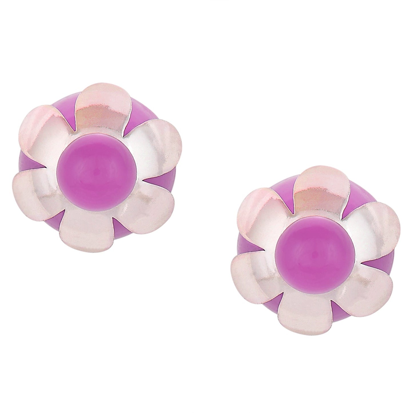 Purple Double Pearl Stud Earring (SJ_220)