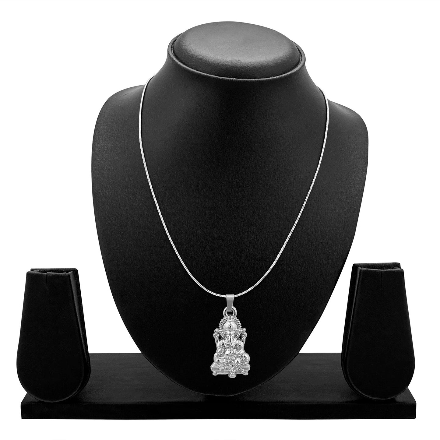 Ganesha Silver Unisex Pendant (SJ_2217)