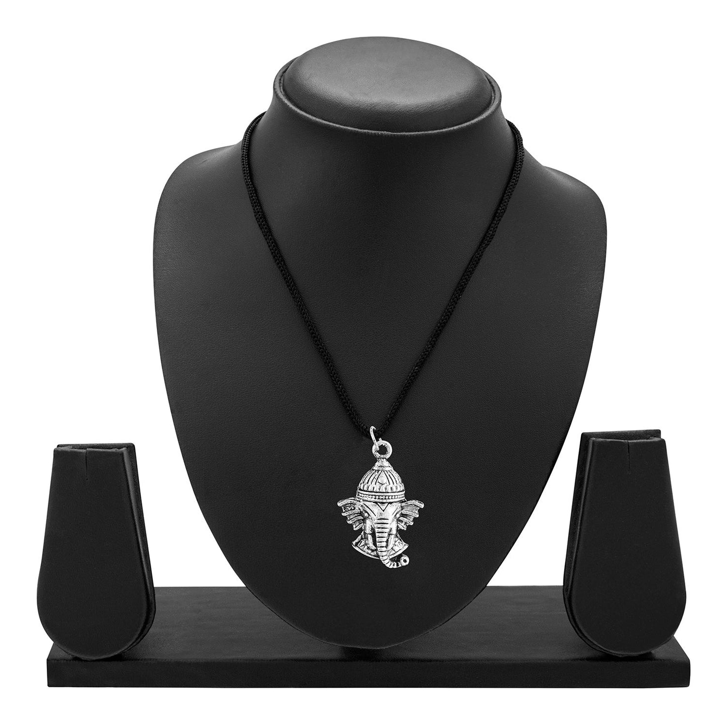Ganesha Silver Unisex Pendant (SJ_2283)