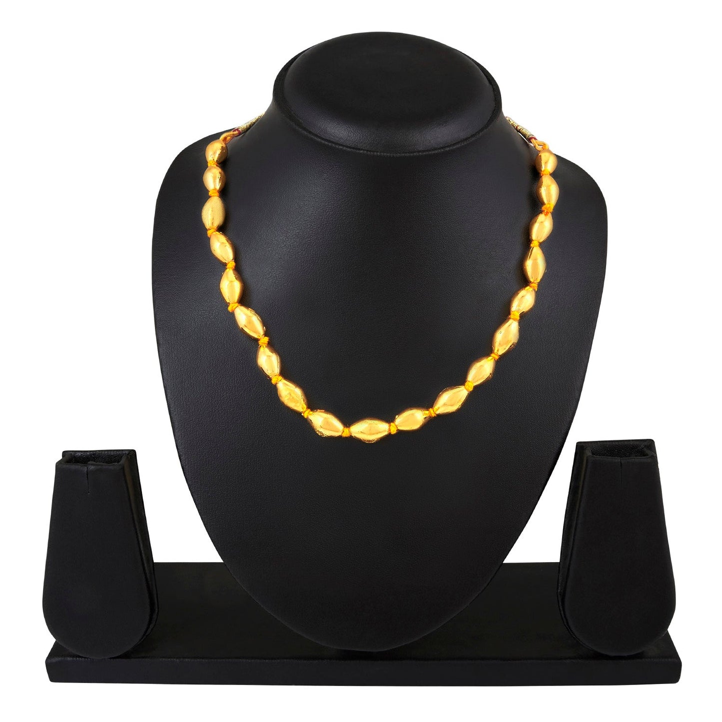 24K Gold Plated Ball Chain Mala For Women (SJ_2290)