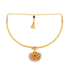 24K Gold Plated Traditional Thushi Pipe Necklace For Women (SJ_2294)