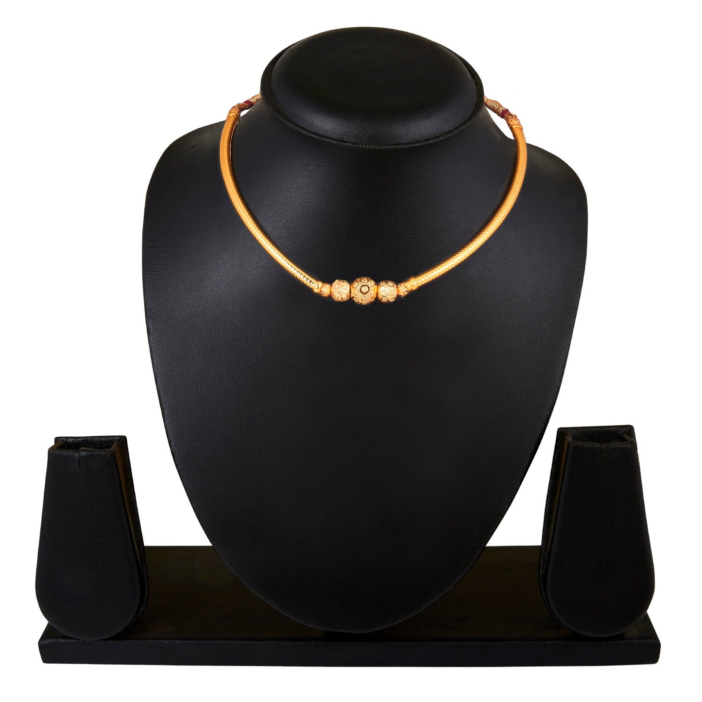 24K Gold Plated Traditional Thushi Pipe Necklace For Women (SJ_2296)