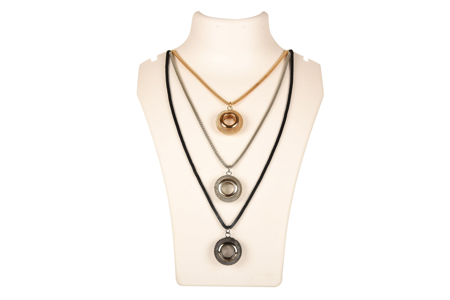 Contemporary Silver Gypsy Partywear Necklace for Girls &Women (SJ_2493)