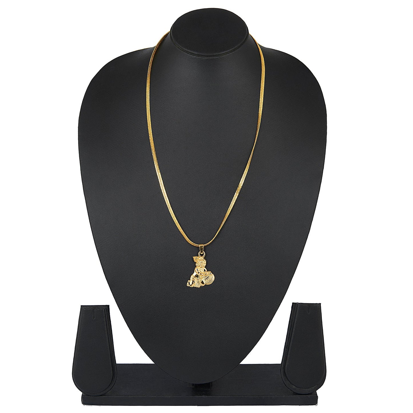 24K Lord Krishna Pendant with Designer Gold Chain for Men & Boys (SJ_2656)