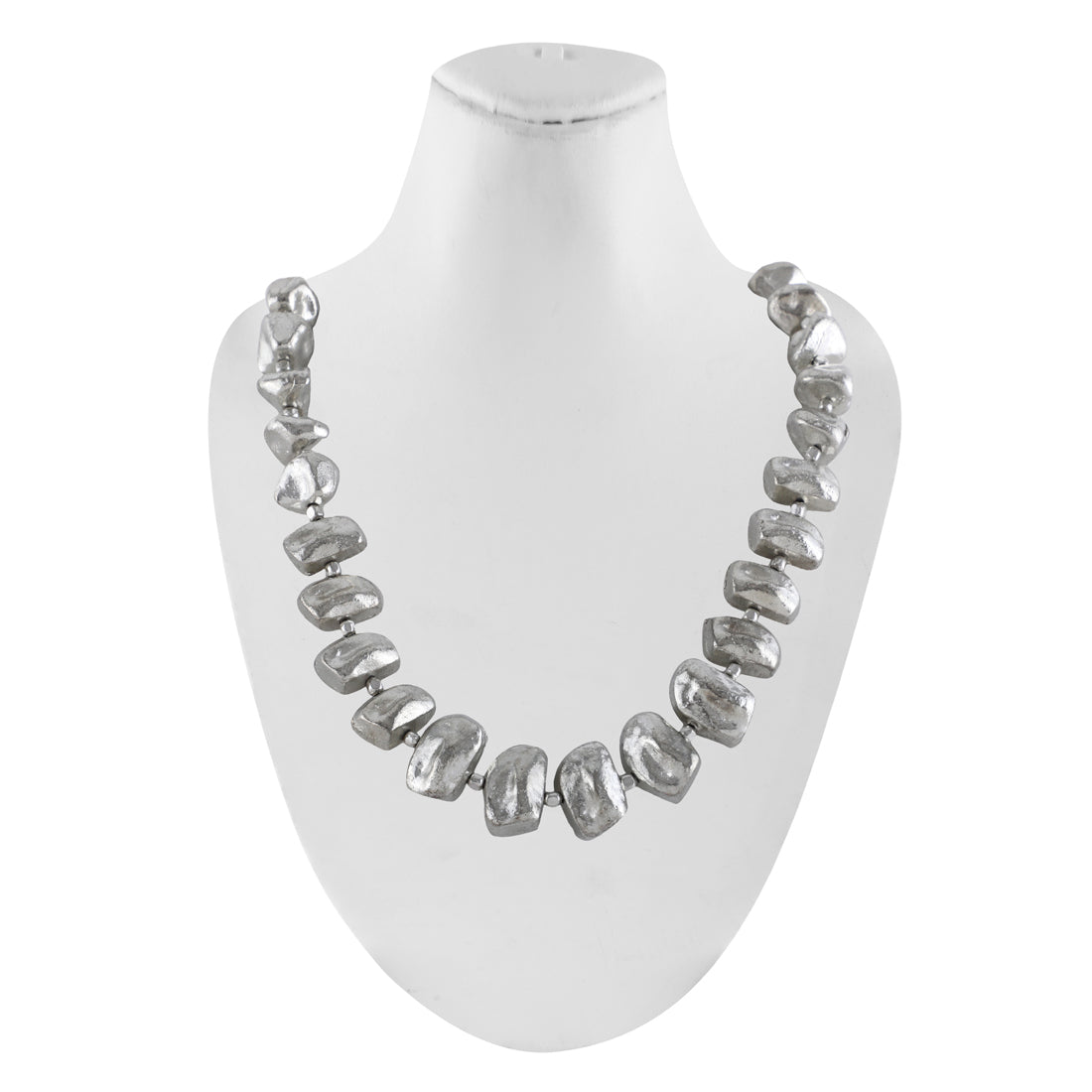 Antique Silver Afghani Long Stylish Contemporary Party Necklace for Girls and Women (SJ_2717)