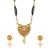 18K Gold Plated Traditional Long Mangsalsutra Jewellery Set for Women with Earrings (SJ_2780)