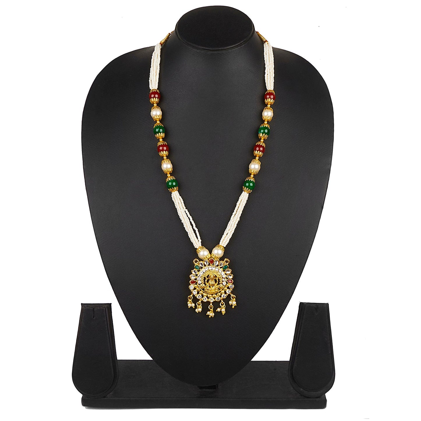 Traditional Indian Handcrafted 22K Gold Plated Designer Fancy Mangalsutra Thushi mala Necklace Pendant Set For Women (SJ_2816)