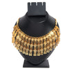 22K Traditional Designer Ethnic Bridal Multilayer Lakshmi Gold Coin Necklace Set For Women (SJ_2877)