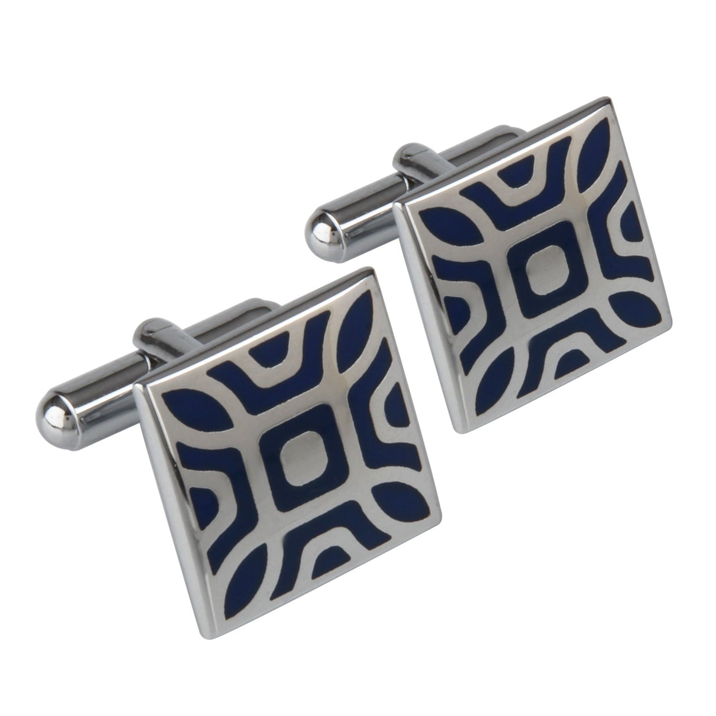 Rodium Plated Cufflinks for Men (SJ_3016)