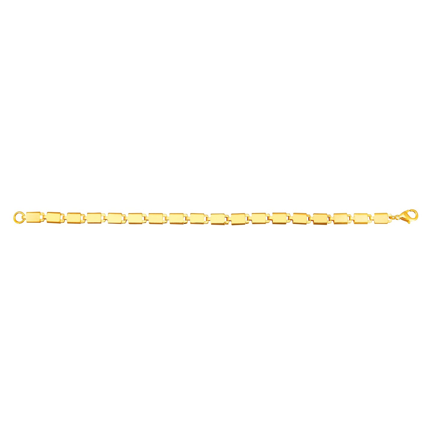 24K Gold Link Bracelet For Women (SJ_3102) - Shining Jewel