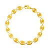 24K Gold Link Bracelet For Women (SJ_3103) - Shining Jewel